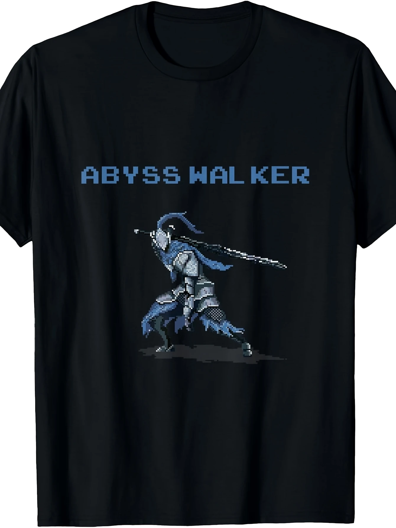Souls of Abyss Walker Dark Pixel Art T-Shirt T-Shirt Stylish Perfect for Home Gifting All Season Comfort