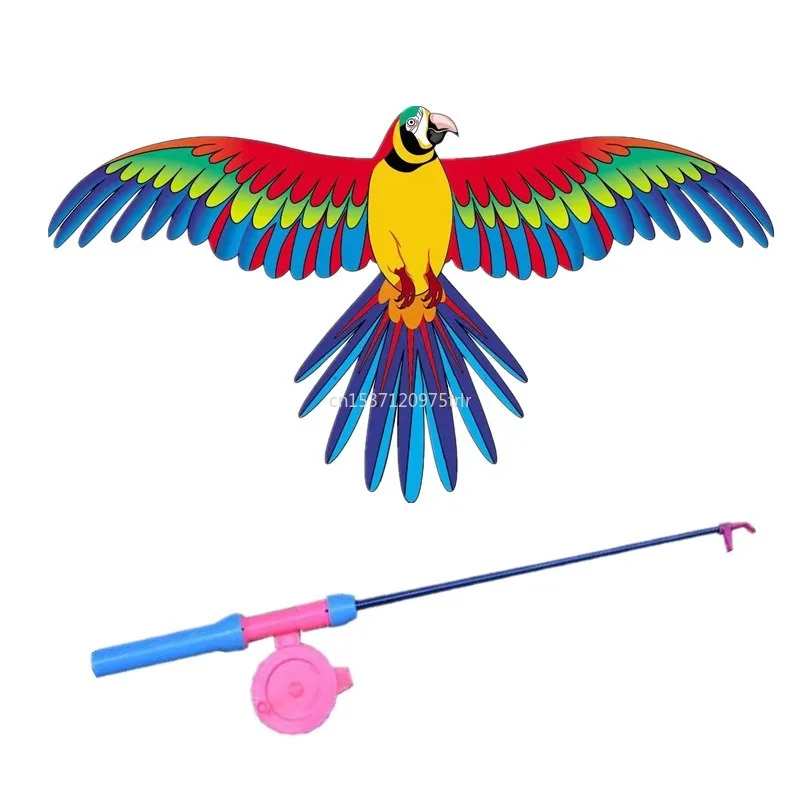 Drachen 1Set Kinder Drachen Spielzeug Cartoon Schmetterling Schwalben Adler Drachen mit Griff Kinder Fliegen Outdoor SpielzeugnostiМдуш dzionio З ЗГМAnd