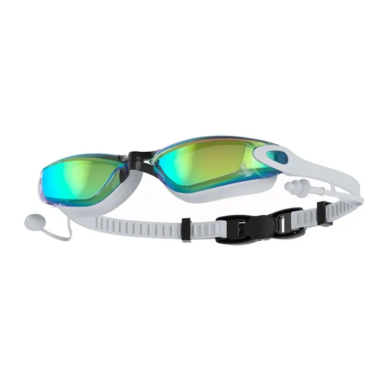 

Очки для плавания A76G с дизайном, предотвращающим попадание воды в уши, водонепроницаемые, незапотевающие, с защитой от ультрафиолета, подходят для мужчин, женщин и подростков.