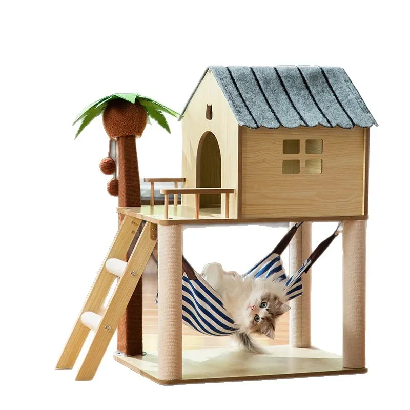 

Coconut tree, island, cat climbing frame, cat litter, integrated, handmade, sisal