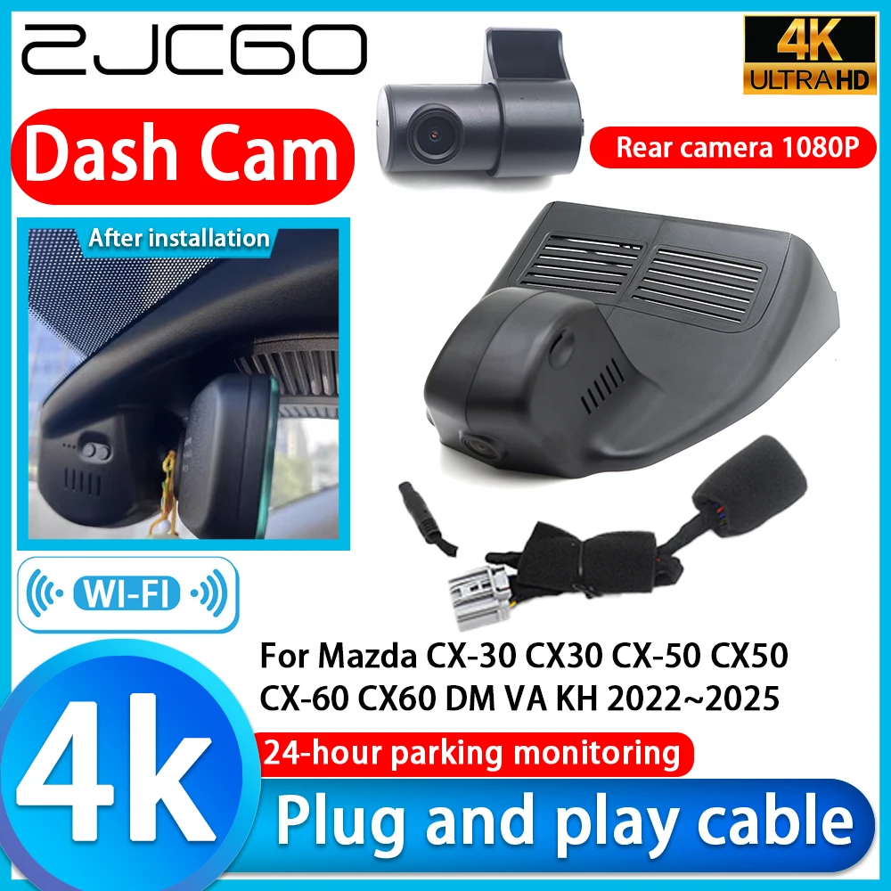 

Video Recorder 4K UHD Plug and Play Car DVR Dash Cam For Mazda CX-30 CX30 CX-50 CX50 CX-60 CX60 DM VA KH 2022~2025