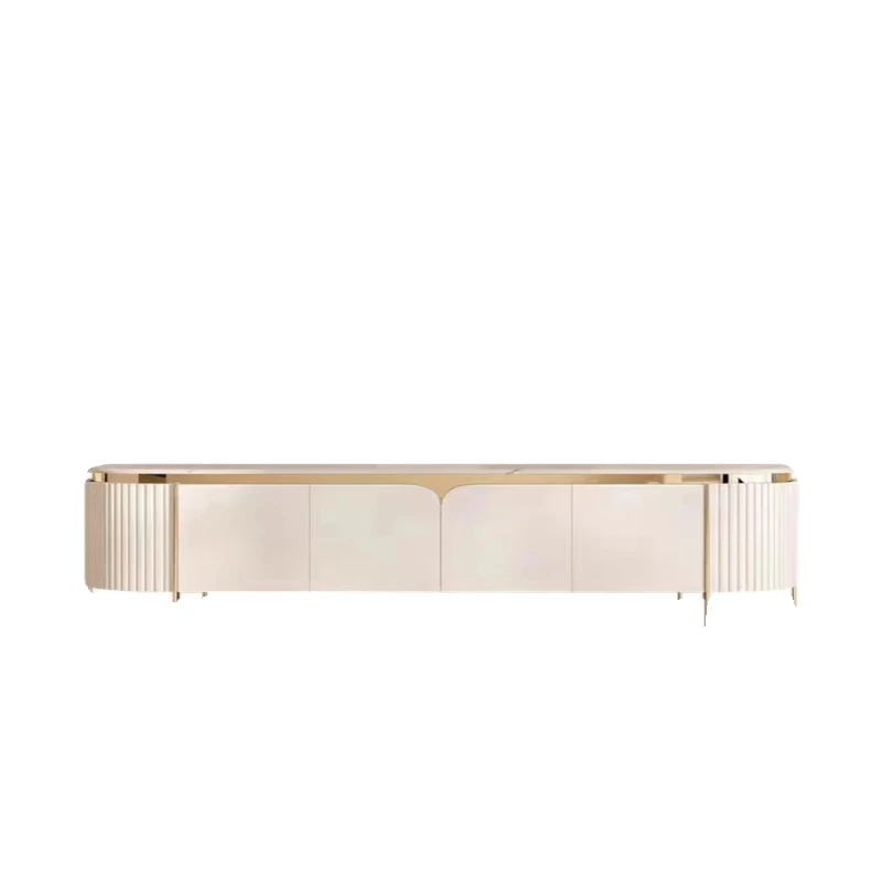 

Light luxury simple coffee table TV cabinet, combined living room home paint rock plate tea table storage decorative cabinet