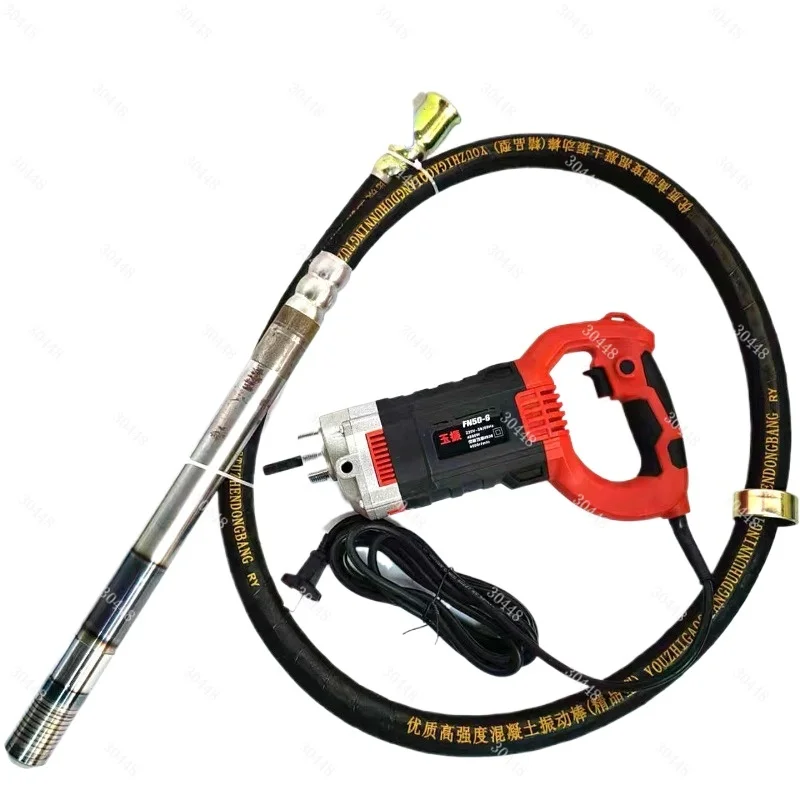 Handheld Electric Concrete Vibrator 800W 1500W Portable Cement Bubble Remover Construction Tool With 1.5m Vibrating Poker Shaft