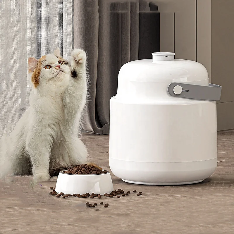 

Intelligent Pet Food Storage Bucket Vacuum Large Capacity Dog Food Storage Container Dog Food Container With Airtight Lids