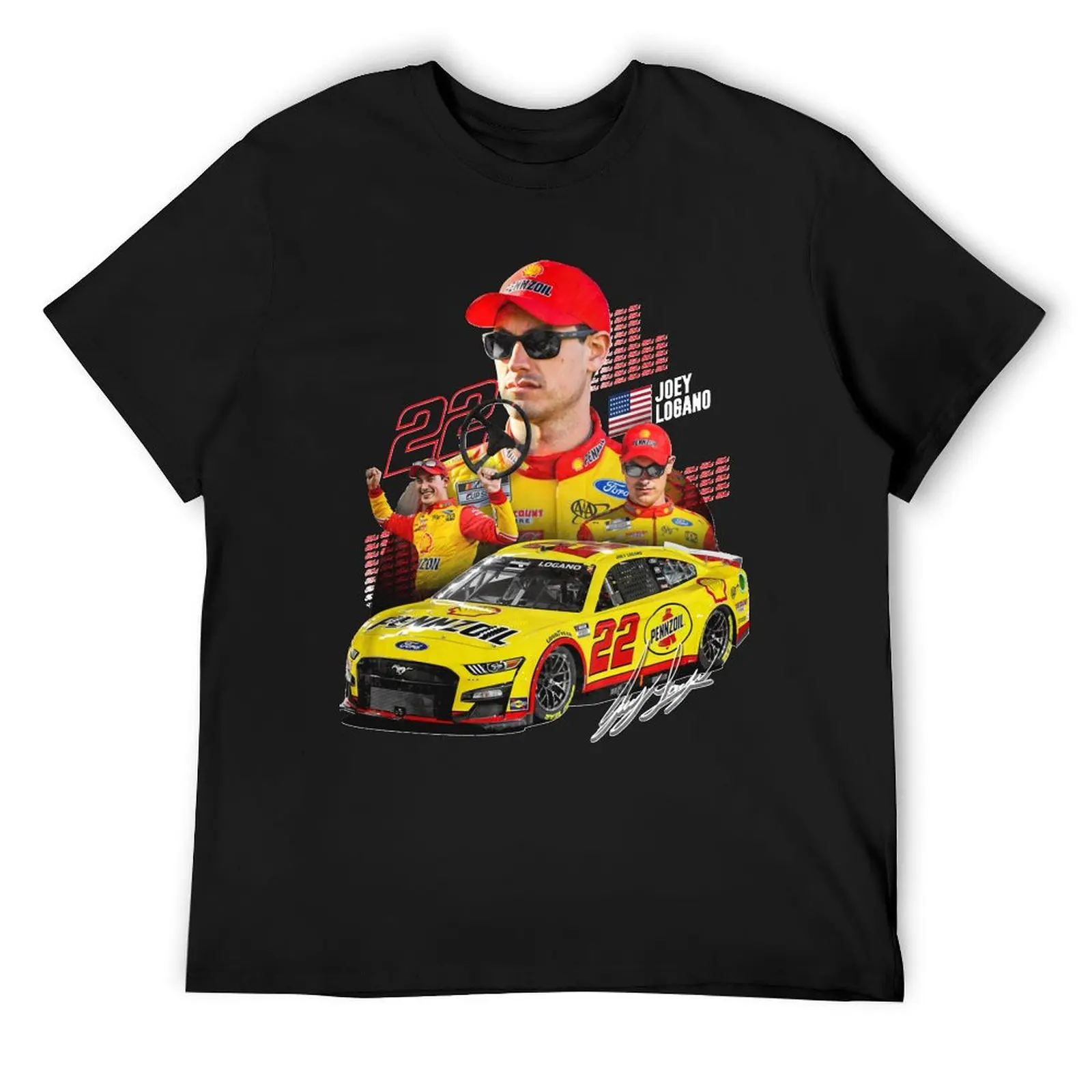 NEW Joey Logano NEXT GEN MUSTANG 2022 Graphic Classic T-Shirt plus size tops summer top cheap stuff men clothing