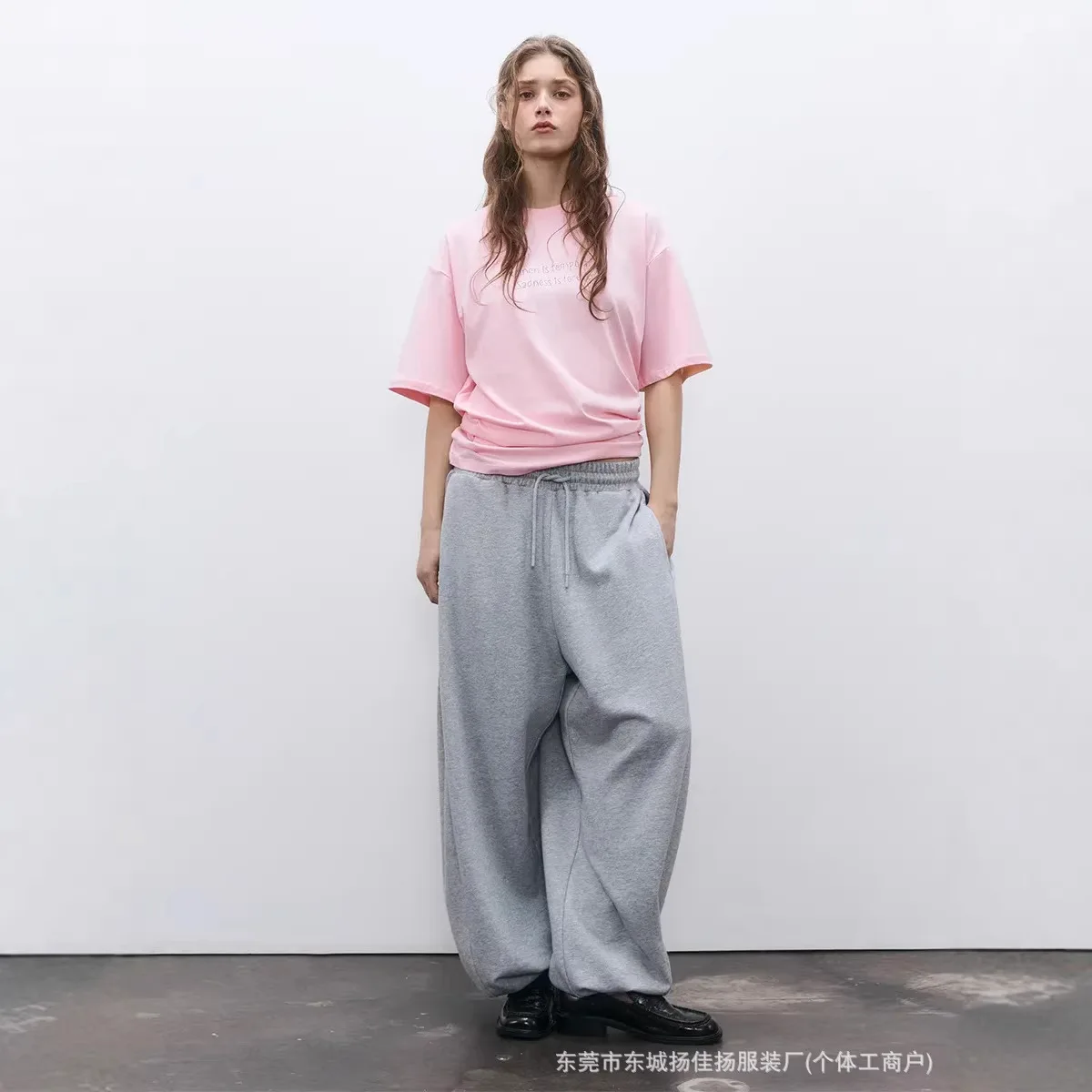 High Quality Pure Cotton Pink Japanese Ramen Graphic Oversized Cotton T-Shirt Pink Back Print Casual Streetwear Top Fun Chic Tee