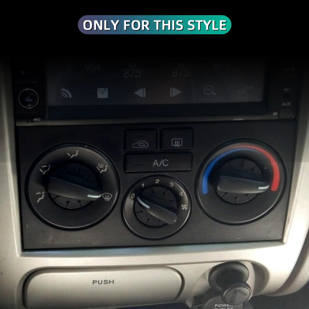 Image 3: Bouton de commande de climatisation pour Hyundai Elantra, bouton AC, interrupteur de commande de chaleur de voiture, accessoires d'infraction, 2004-2016, ensemble de 3 pièces