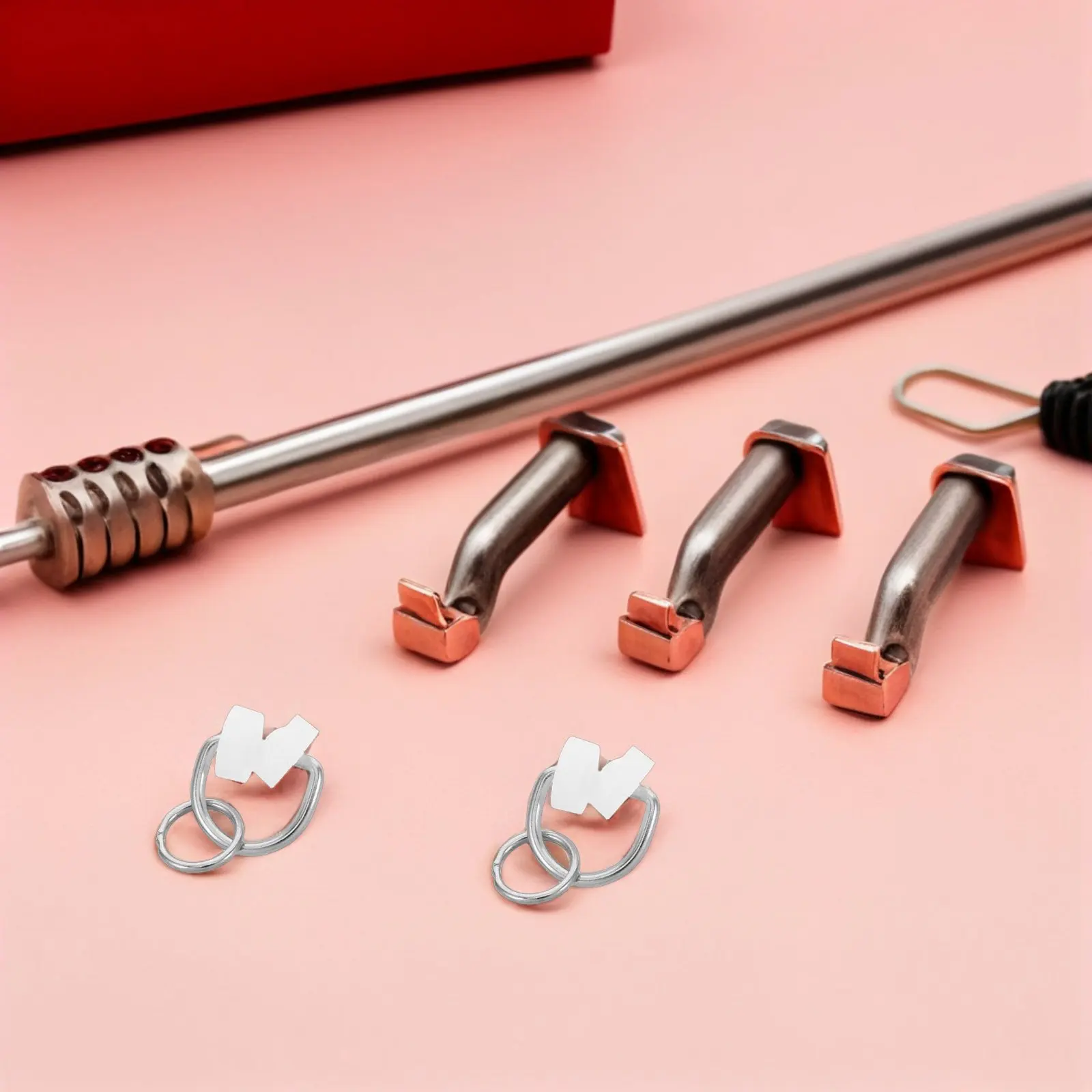 50Pcs Caravan Curtain Hooks Gliders - Heavy Duty Metal Track Rollers with Nylon Wheels for Silent Smooth Sliding - Rv Interior