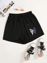 Women's Y2K Sports Loose High Waist Summer Shorts with Butterfly Print - Look Stylish & Feel Comfortable!