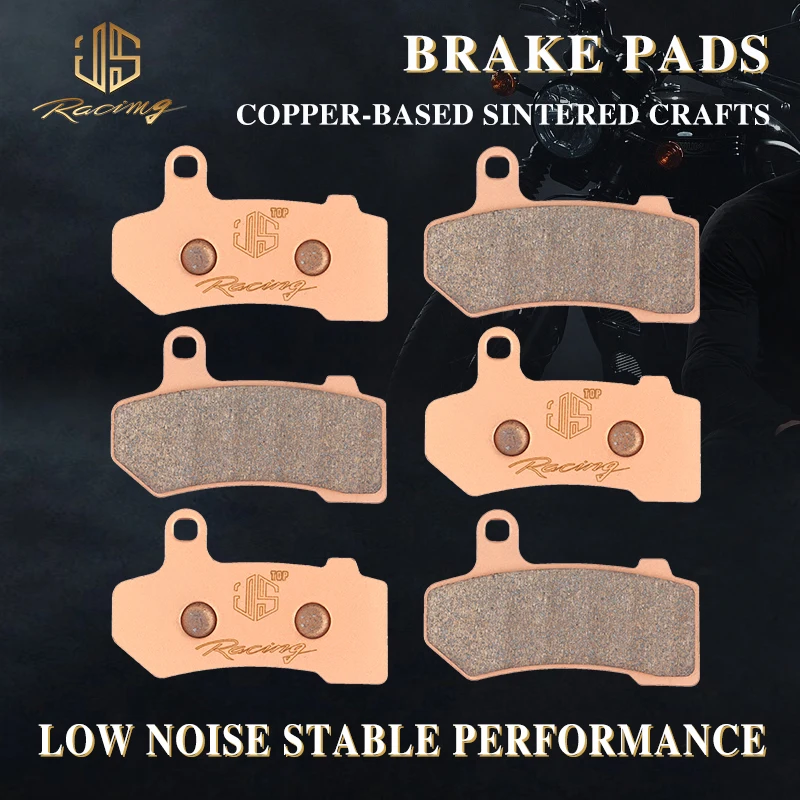 

Мотоциклетные аксессуары JSRAOIMG, спеченные передние и задние тормозные колодки для Harley Touring Road King Electra Street Glide Ultra V-Rod FLHR