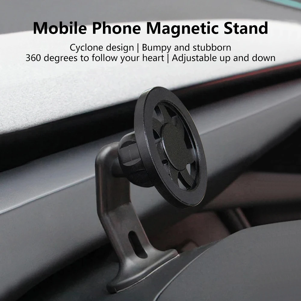 Für Tesla Modell 3 Highland Modell Y Juniper 2025 Magnetische Einstellbare Auto Telefon Unterstützung Basis Halter Halterung Innen Zubehör – Detail 2