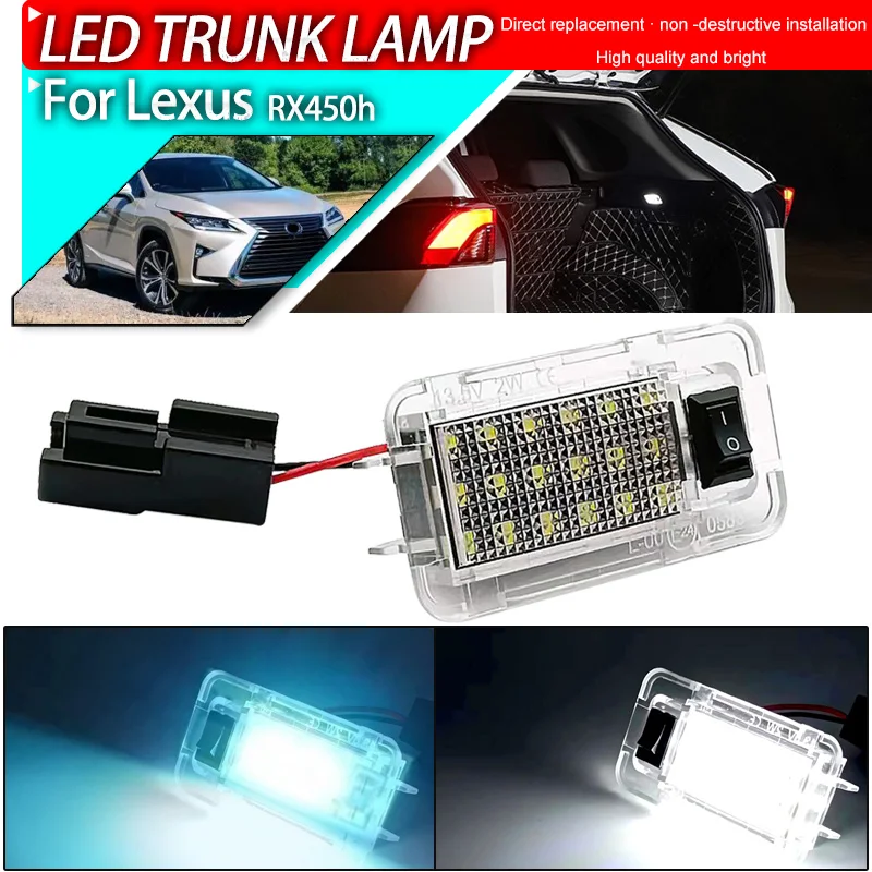 1Pcs Car LED Signal Light Trunk Lamp Luggage Compartment Lights For Lexus RX450h 2016 2017 2018 2019 Car Styling Ice Blue White