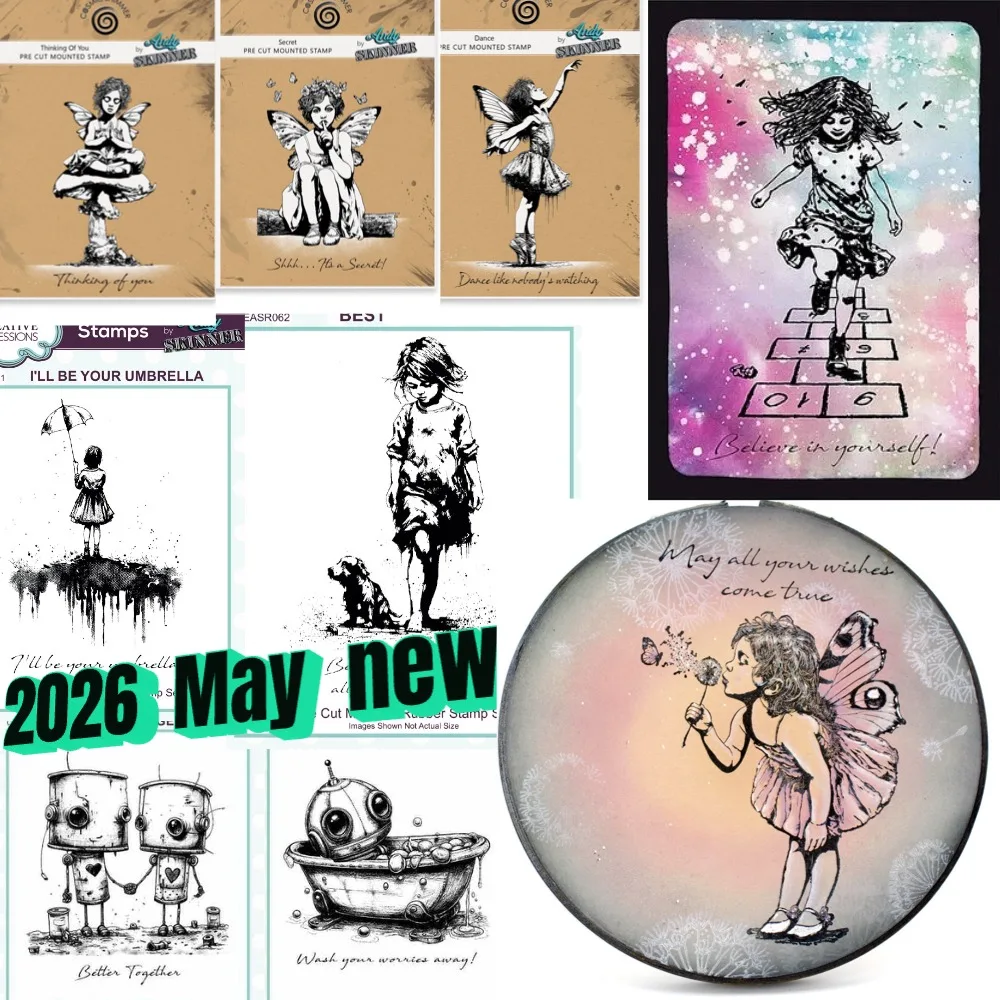Robot little girl Pattern 2026 new Metal Cutting Die And Stamps Scrapbooking Background DIY Decoration Craft Embossing Stencil