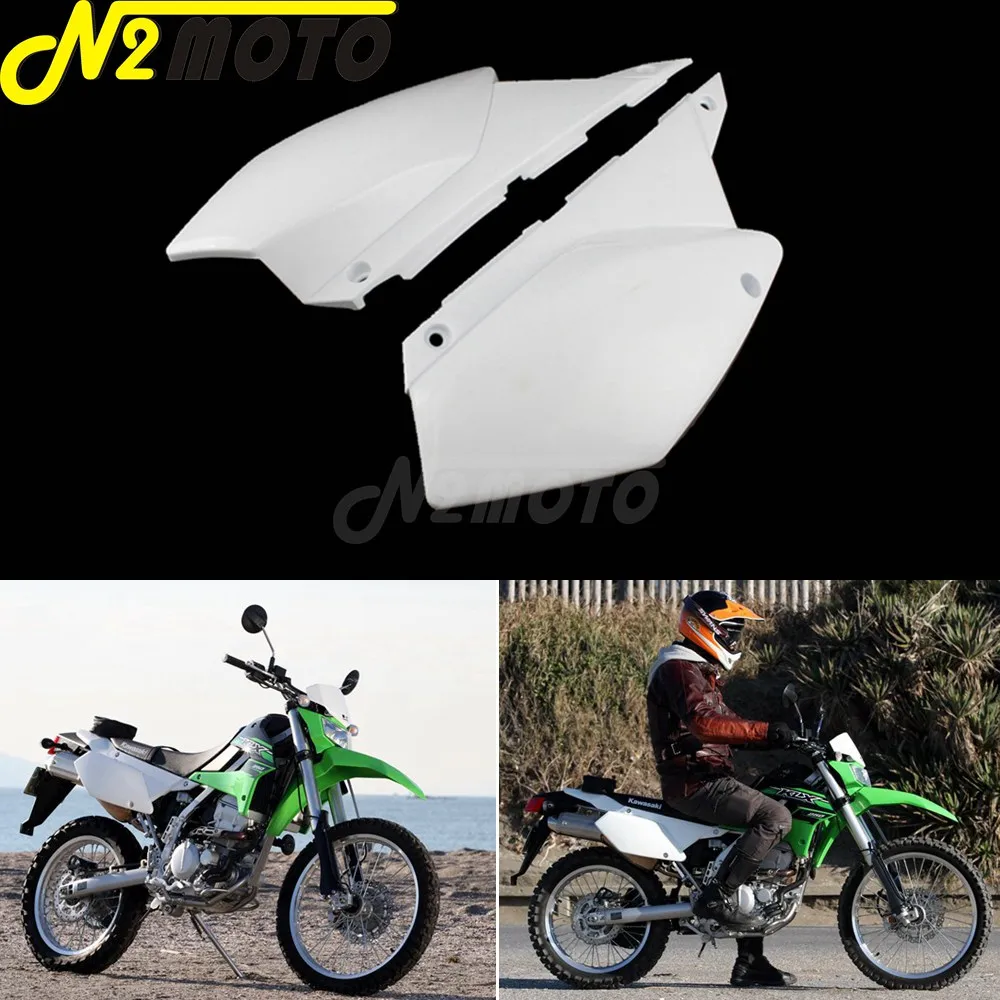 Motocross Plastic Bodywork Fairing Panel Kit Dirt Pit Bike Front Headlight Mudguard Side Cover for Kawasaki KLX250 KLX250S 08-19