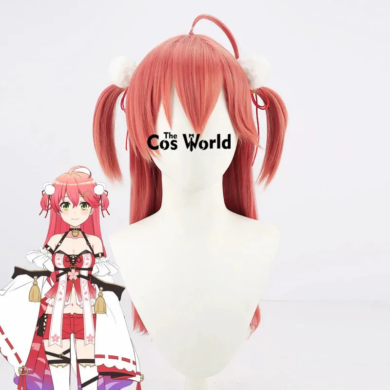 

2025 11, виртуальный YouTuber VTuber Hololive Sakura Miko, аниме, парики для косплея, термостойкие синтетические волосы + шапочка для парика