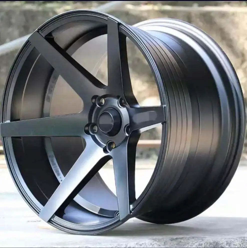 

2022 Hot Sale Casting Matt Black Alloy Wheels With 17 18 Inch 5 Holes 6 Holes For VW Honda Lexus