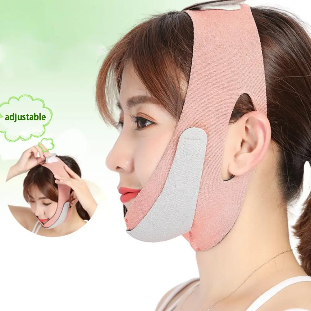 V Line Mask Facial Slimming Strap Breathable Bandage Belt Double Chin Reducer Reusable Face Lifting Tool Face Beauty Mask