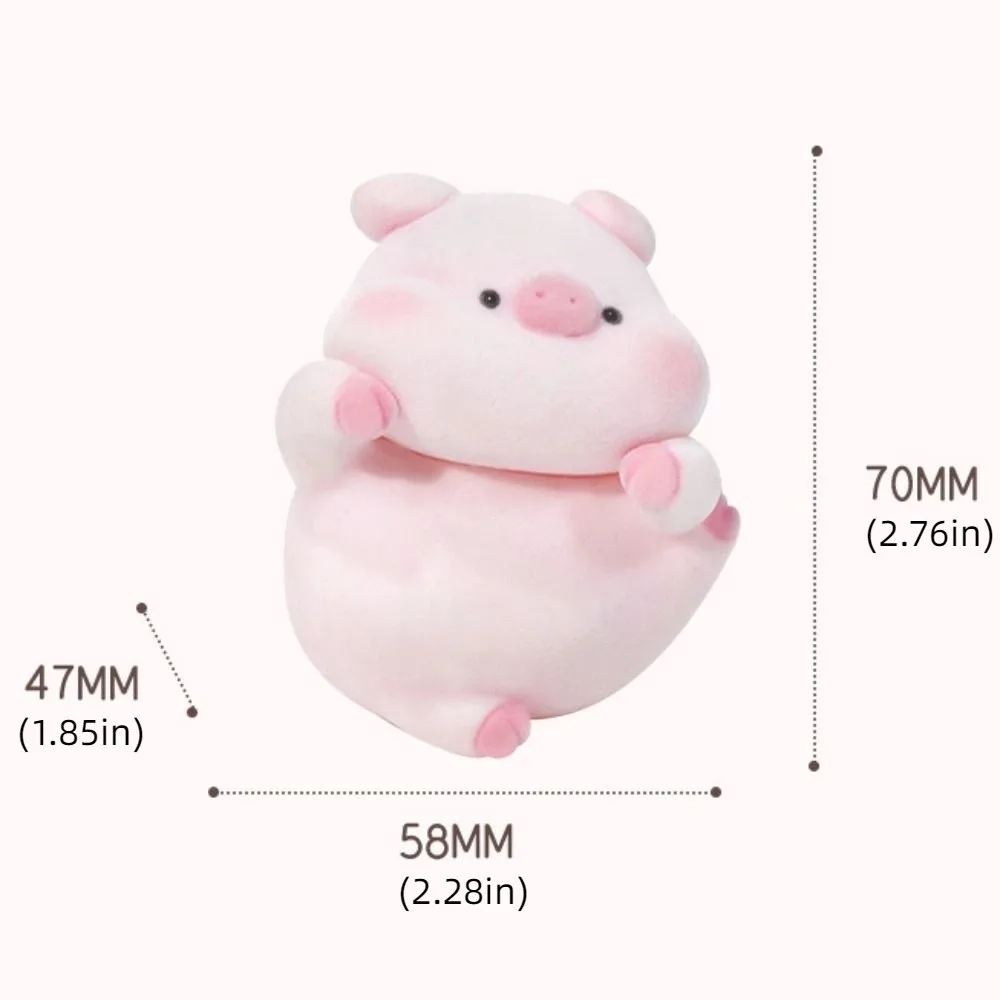 Flocking คอมพิวเตอร์ตกแต่งโต๊ะเครื่องประดับ PANDA สุนัขหน้าจอสัตว์เพนกวินการ์ตูนคอนโซลกลางตุ๊กตา