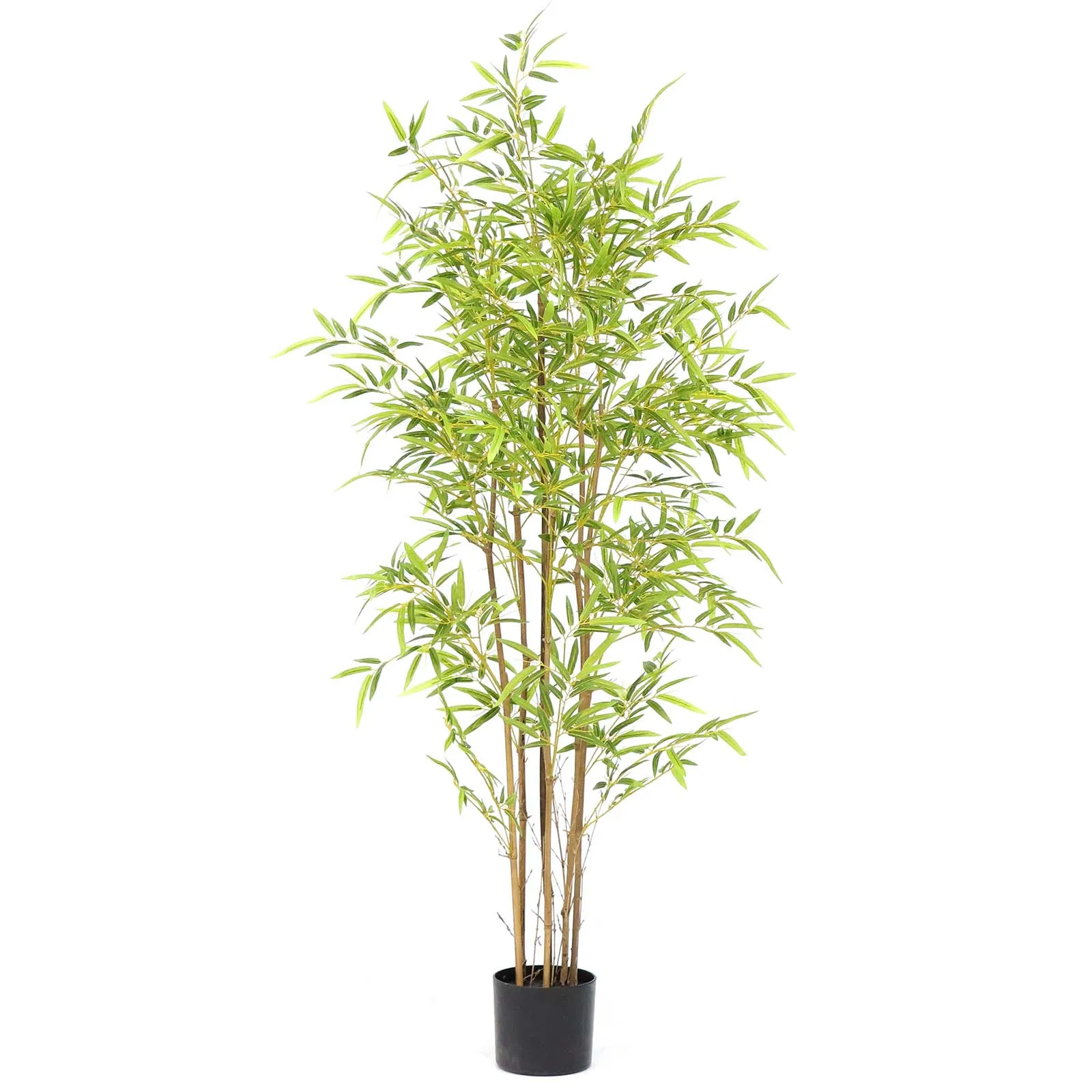 

60inches Artificial Bamboo Tree Fake Bamboo Tree with Real Trunk and Lifelike Leaves Faux Bamboo Plants for Home Indoor Decor