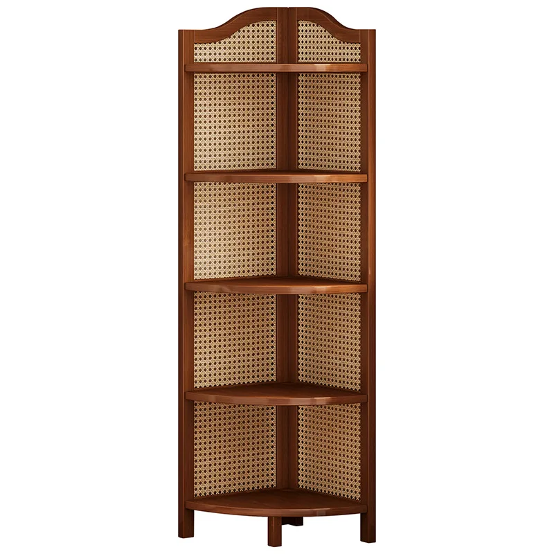 Integrated storage rack against the wall, multi-layer storage rack, living room household floor-standing storage cabinet