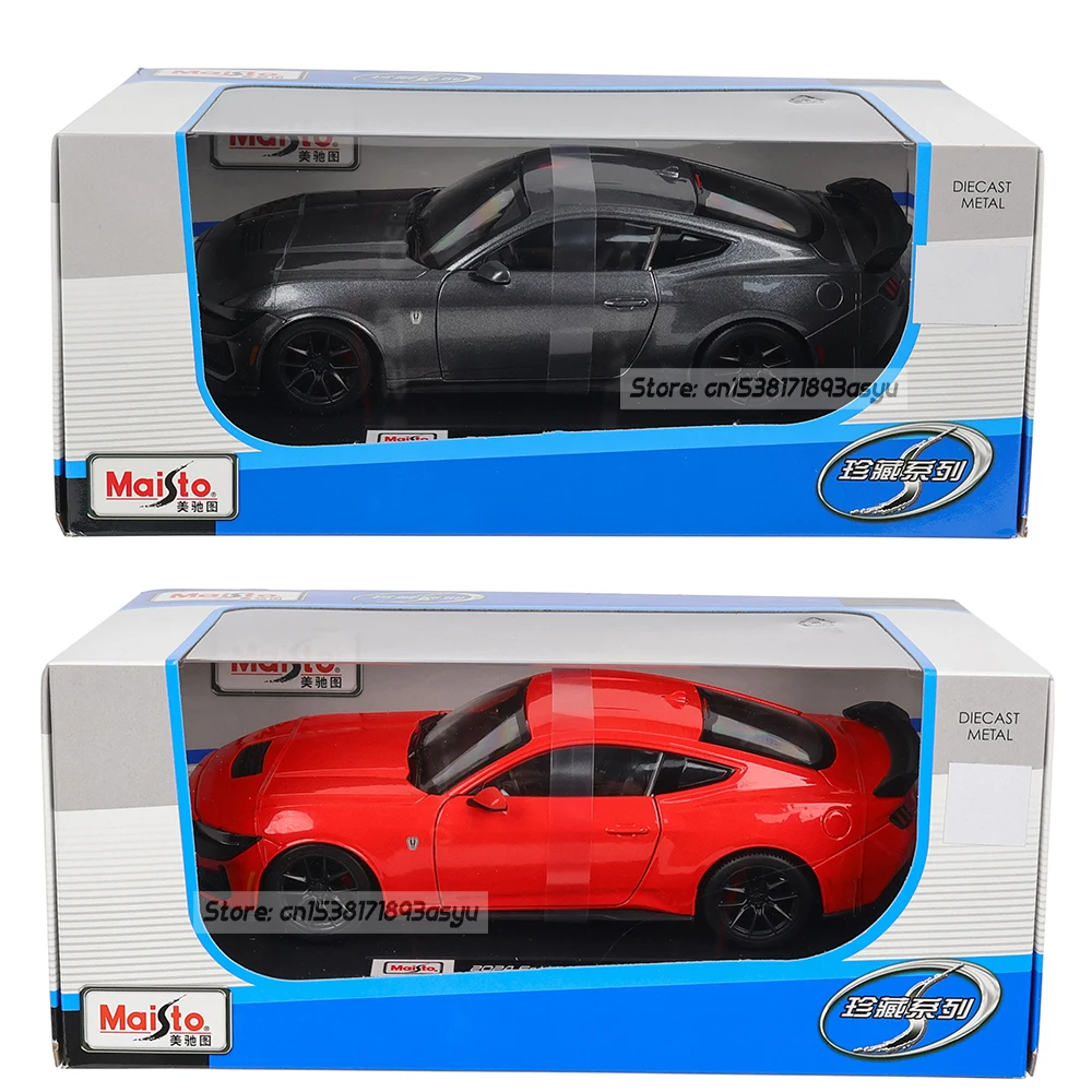 Maisto 1:24 Nuevo Estilo 2024 Ford Mustang Dark Horse, Modelo de Coche de Precisión Fundido a Presión Altamente Detallado, Regalo de Colección de Modelos