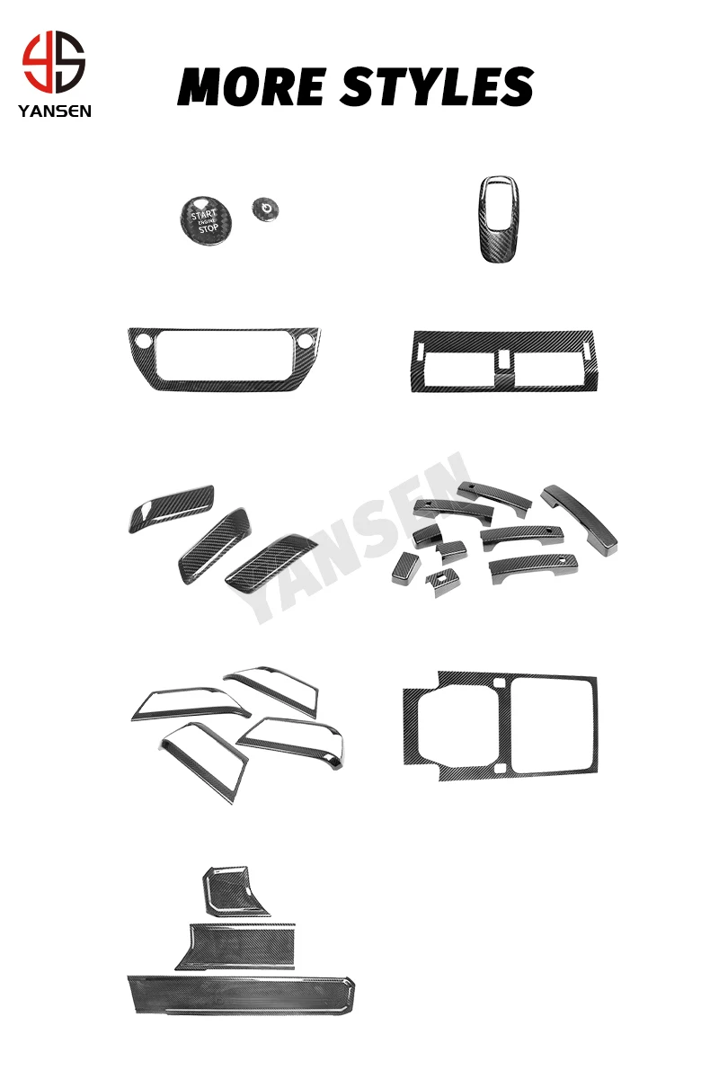 Trockene Kohle faser Auto Interieur Zubehör Dekoration Abdeckung Aufkleber für  New Defender 2020-2021 Bodykit