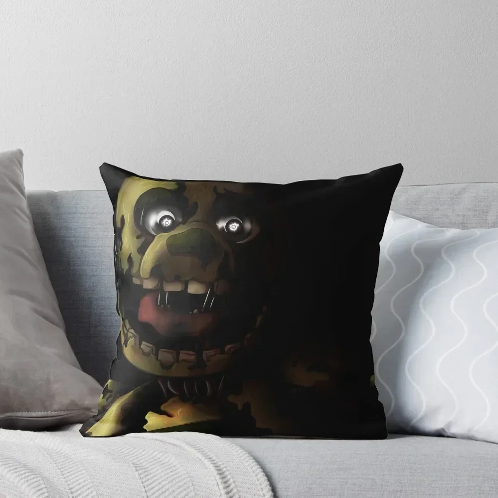 Springtrap Rare Screen Throw Pillow Cushions ornamental pillows Luxury Sofa Cushions pillow