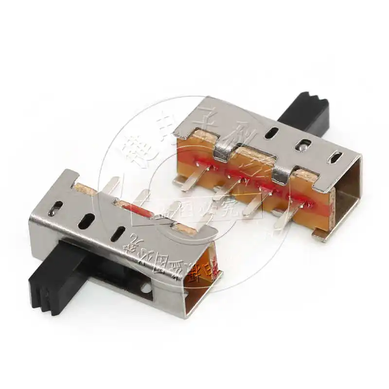 50PCS/SS-13F11 (1P3T) toggle power switch 13F01/13F06/3 gear without fixed foot, four feet vertical