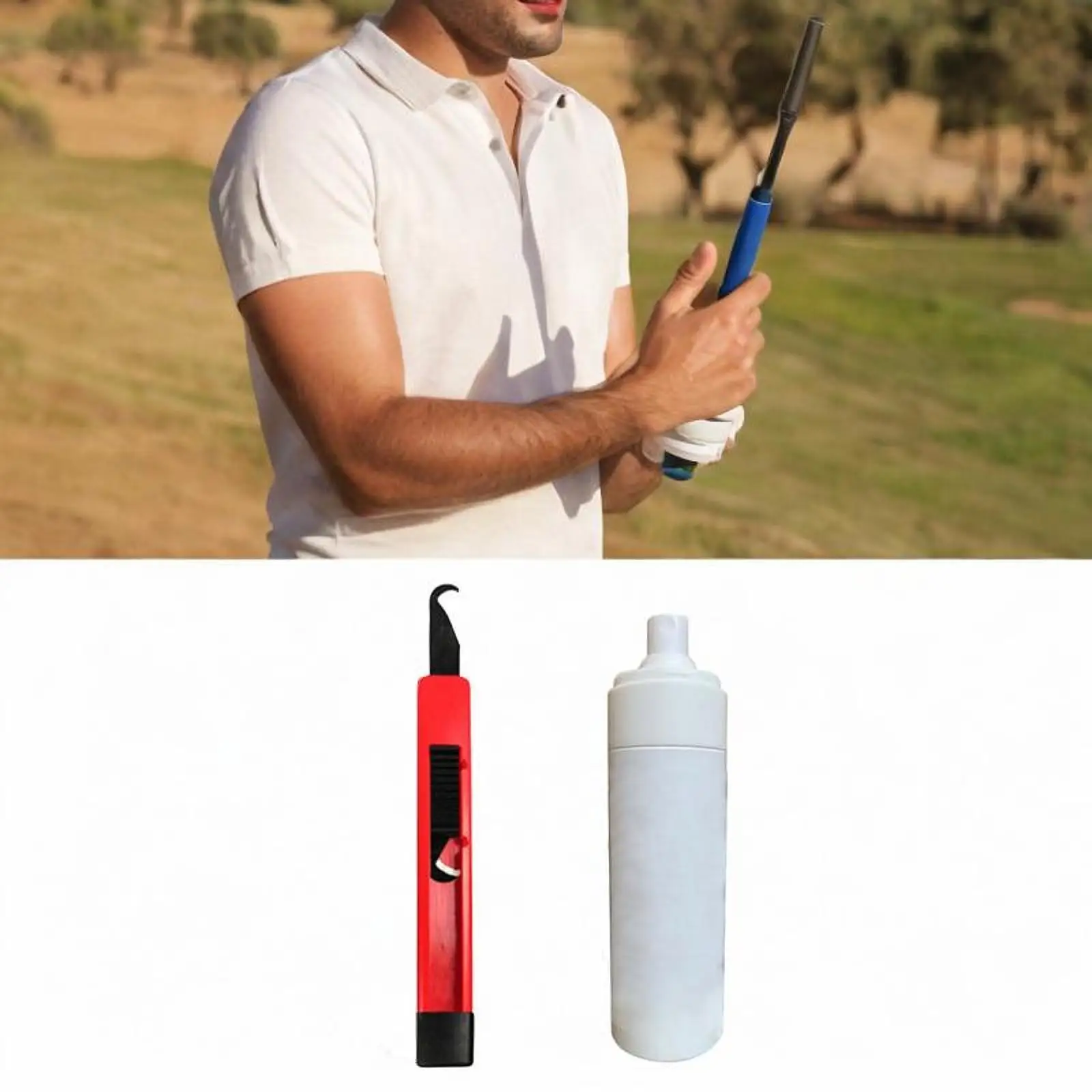 Kit d'outils de remplacement de grip de club de golf : pince de démontage et ruban adhésif pour la fixation d'accessoires de golf DIY
