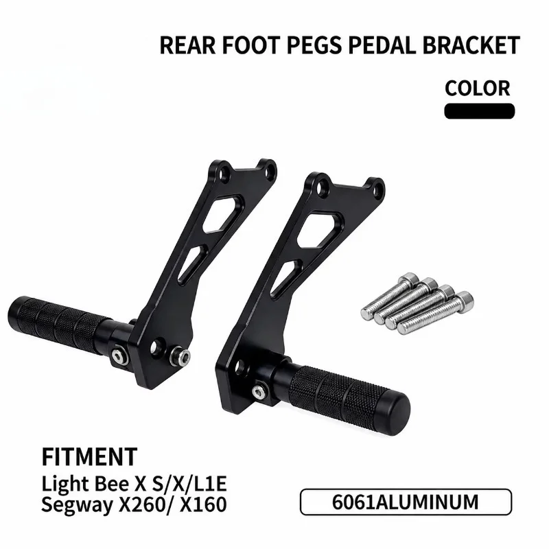 6061 Aluminum Alloy Rear Foot Pegs Passenger Carry Mod Upgrade Accessory For Sur Ron Light Bee Electric Dirt Bike