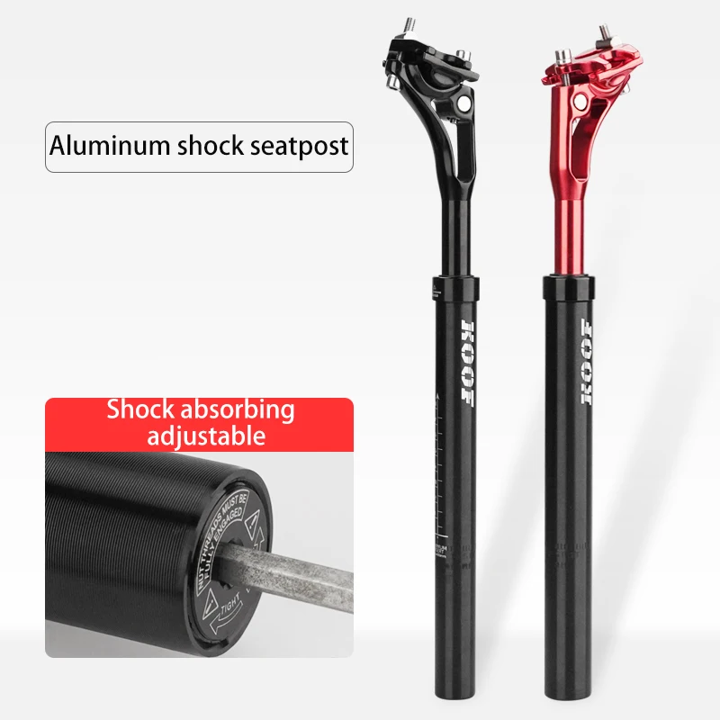 Tubo de tija de sillín de suspensión para bicicleta de montaña, amortiguador de aleación de aluminio ultraligero, tubo de asiento de bicicleta de amortiguación, 27,2/30,9/31,6mm