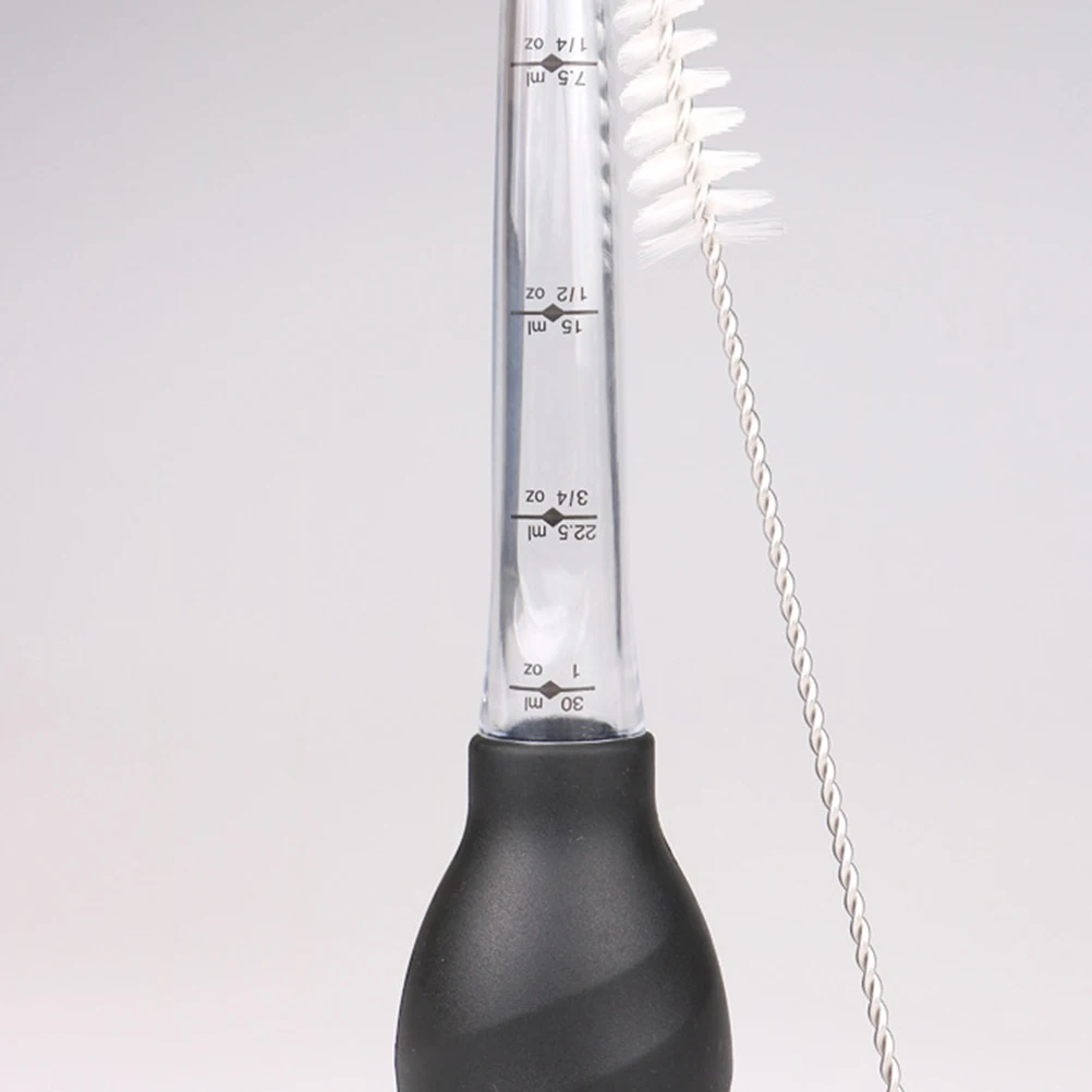 

1 set Oil Drip Tube Turkey Baster Kitchen Seasoning Pump Clear Graduated Cylinder For Bbq Pork Beef Fish Cooking Tools Drip Oil