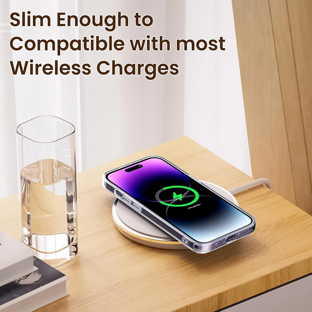 Custodia antiurto airbag acrilico ibrido per iPhone 16 15 14 13 12 11 Pro Max Plus Mini Cover posteriore rigida trasparente Custodia morbida in silicone