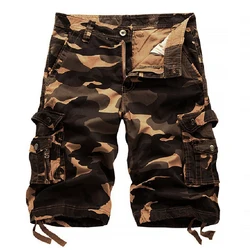 2026 Summer Camouflage Loose Cargo Shorts Men Camo Summer Short Pants Homme Cargo Shorts Without Belt Drop Shipping ABZ307