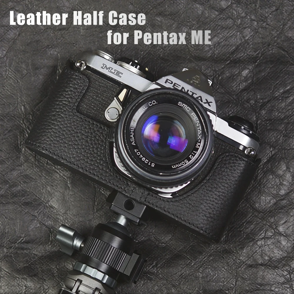 Handmade Genuine Leather Half Case For Pentax ME/17/K2/K1000 Case Ready Leather Camera Case Camera Bag Photography Accessories