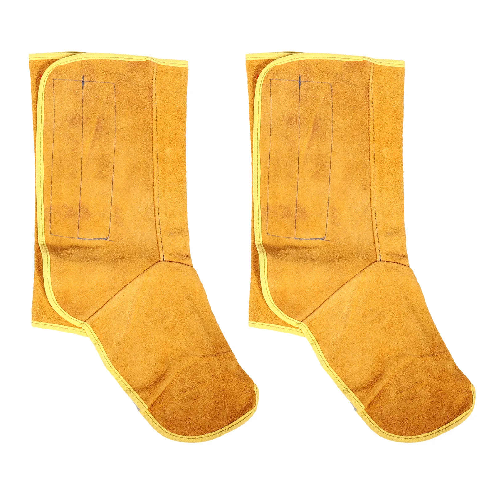 1 Pair Welding Foot Protectors Cowhide Covers For Welders Durable Heat Resistant Safety Gear Welding Work Protection