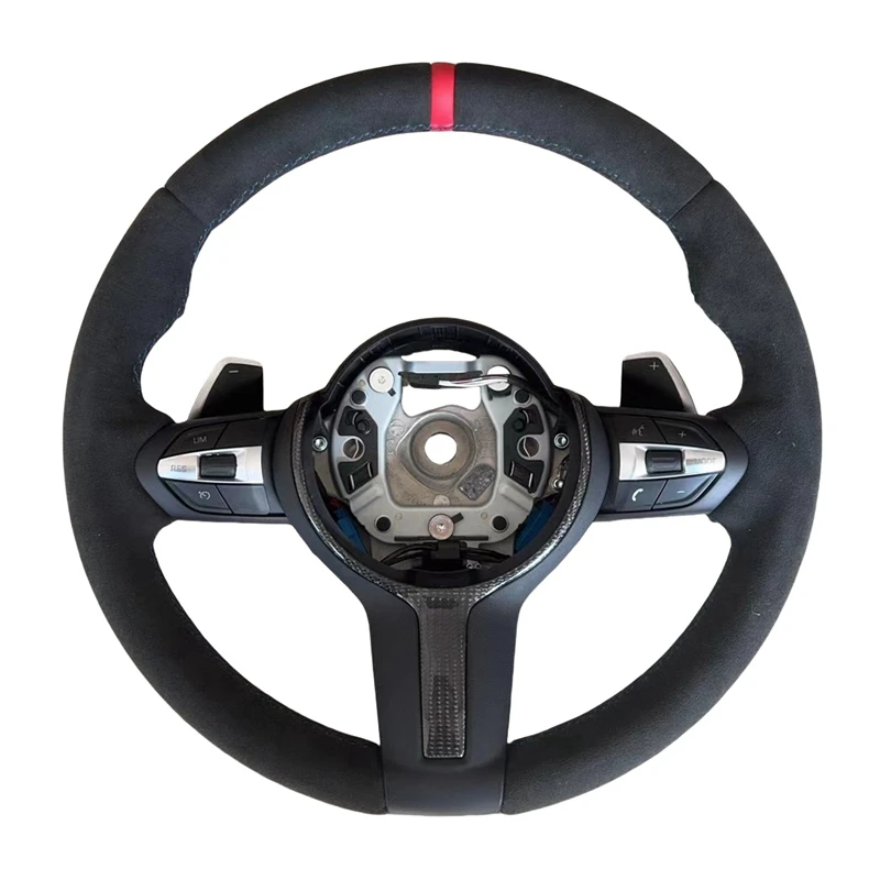 Wholesale F10 F20 F30 F32 F36 F80 F82 E90 M3 M4 M Sport Suede Leather Steering Wheel Sport Interior Steering Wheel for BMW
