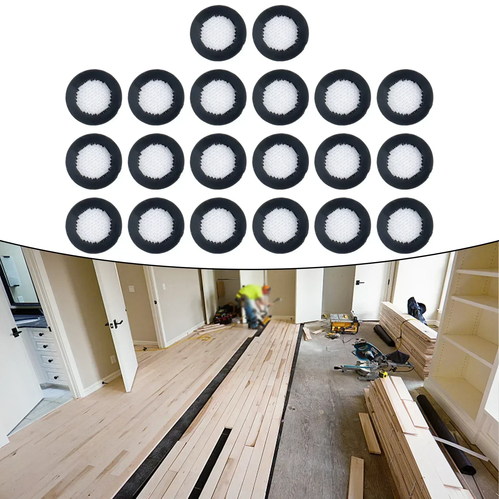 

20pcs 19mm Hose Washer Seal O Ring Hose Gasket Filter Net Shower Head Rubber Washer With Stainless Steel Filter Mesh