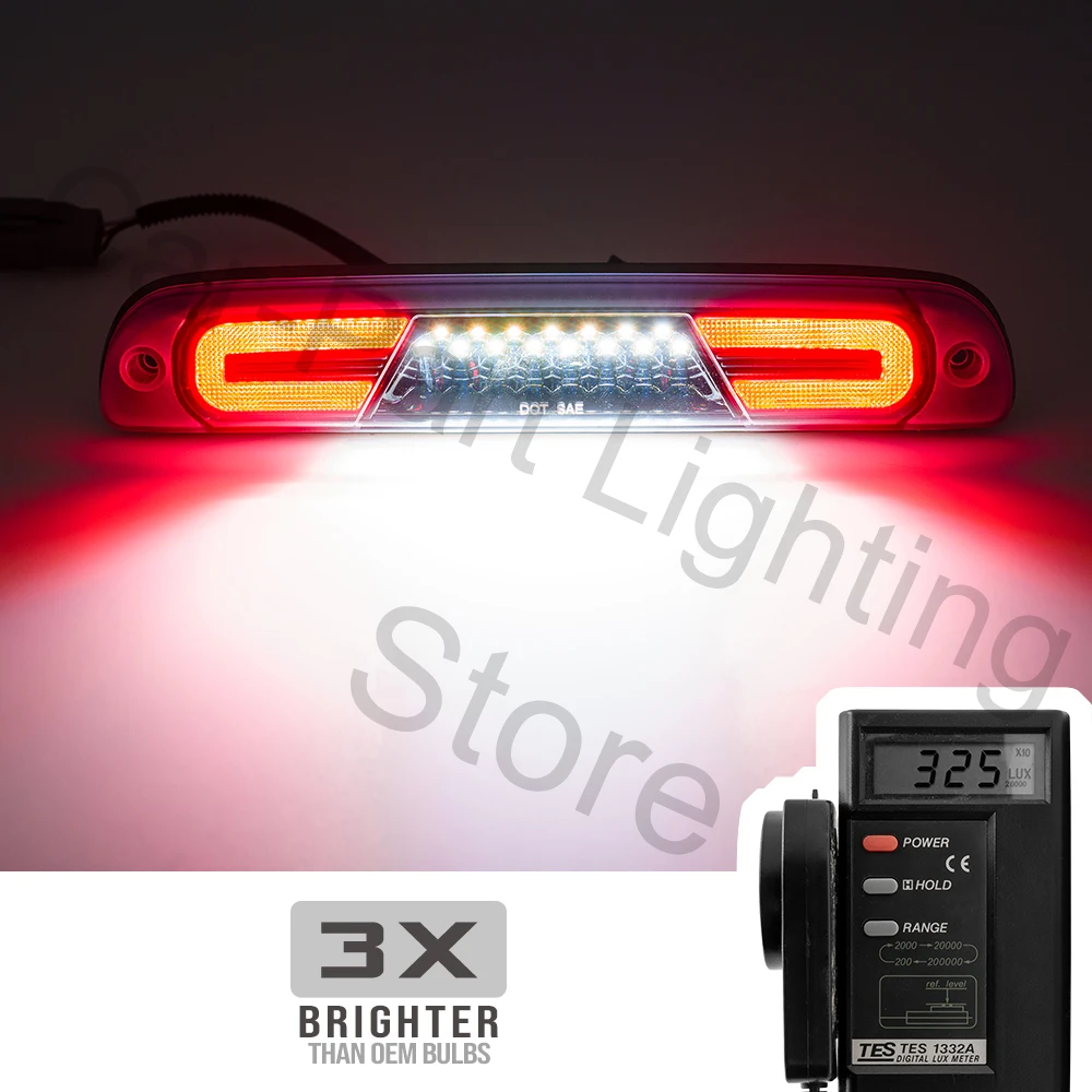 For Ford Ranger F-250 F-350 F-450 F-550 Mazda B2300 B2500 B3000 B4000 LED High Mount Third Brake Light 3rd Rear Stop Lamp cargo