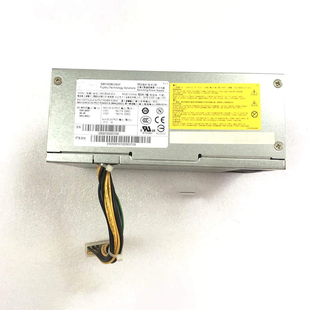 For S26113-E563-V50-01 DPS-250AB-62 A Server Power TX100 S 3 Perfect Test Before Delivery