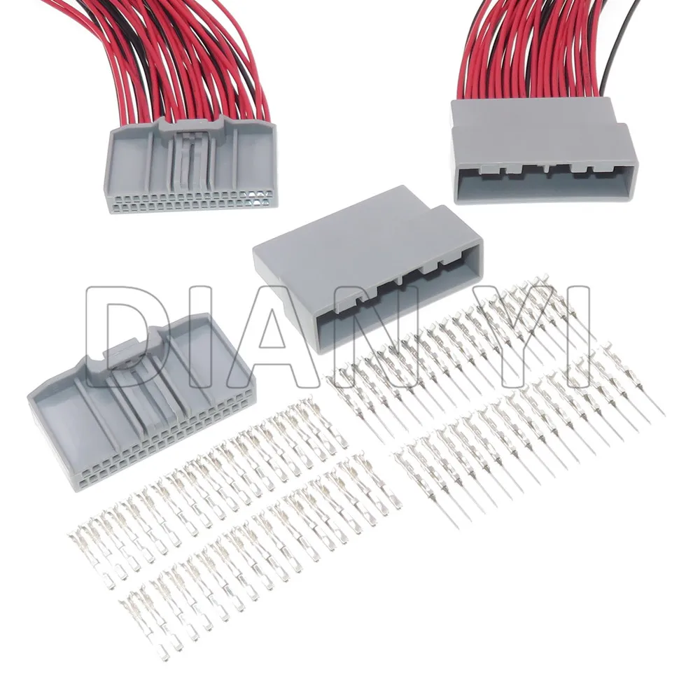 

1 комплект, 36-контактный MX34036SF1, сборка переменного тока, автоматический экран, клеммная розетка, автомобильная маленькая мощность, незапечатанная вилка для Honda