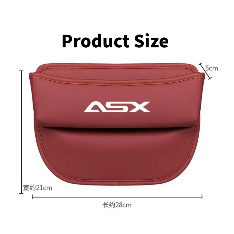 Car Seat Organizer Leather Crevice Storage Box for MITSUBISHI ASX Auto Accessories