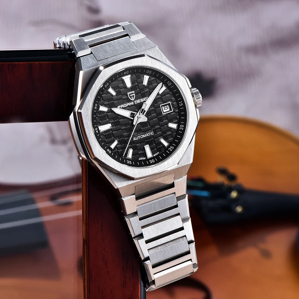 파가니 디자인 2025 신형 남성용 탑 메카니컬 시계 미요타 8215 비즈니스 사파이어 글라스 100m 방수 야광 시계 남성용