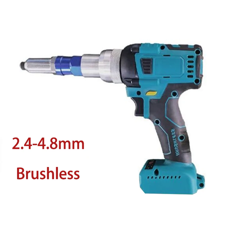 2.4-4.8mm Electric Rivet Gun Brushless Drill Insert Automatic Riveting Tool Screwdriver Power Tool For Makita 18V Battery