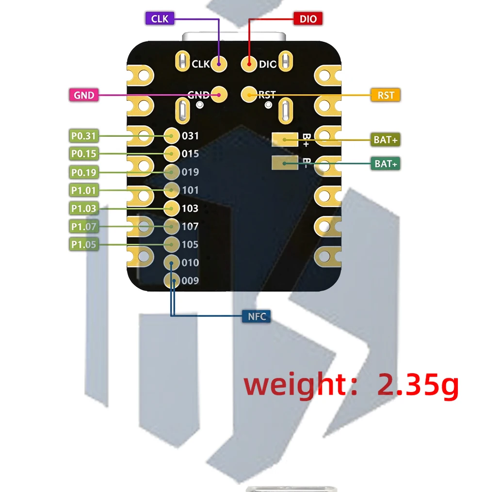 1~20 Stück NRF52840 Super-Mini-Entwicklungsboard, kompatibel mit Nice!Nano V2.0 Bluetooth-Lademanagement Pro Micro NRF52840 – Detail 2