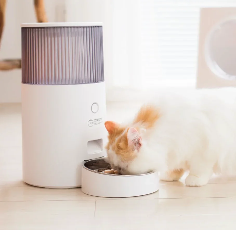 drop shipping designer robot automatic dog interactive adjustable slow raised Pet smart cat automatic feeder small dog feeder