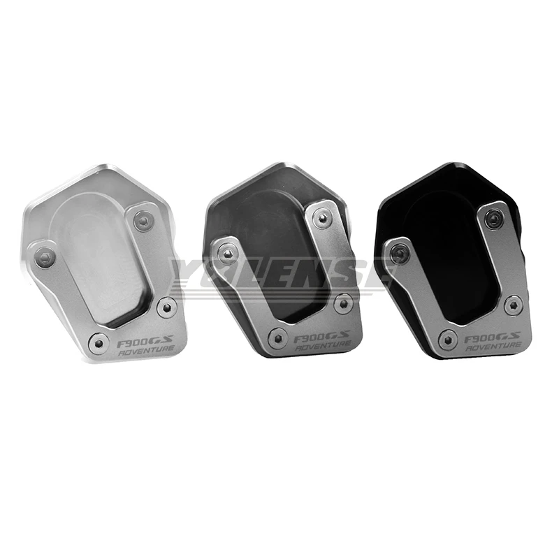 Motorcycle CNC Kickstand Sidestand Stand Extension Enlarger Pad For F900GS ADV F900 GS F 900GS Adventure 2024 2025