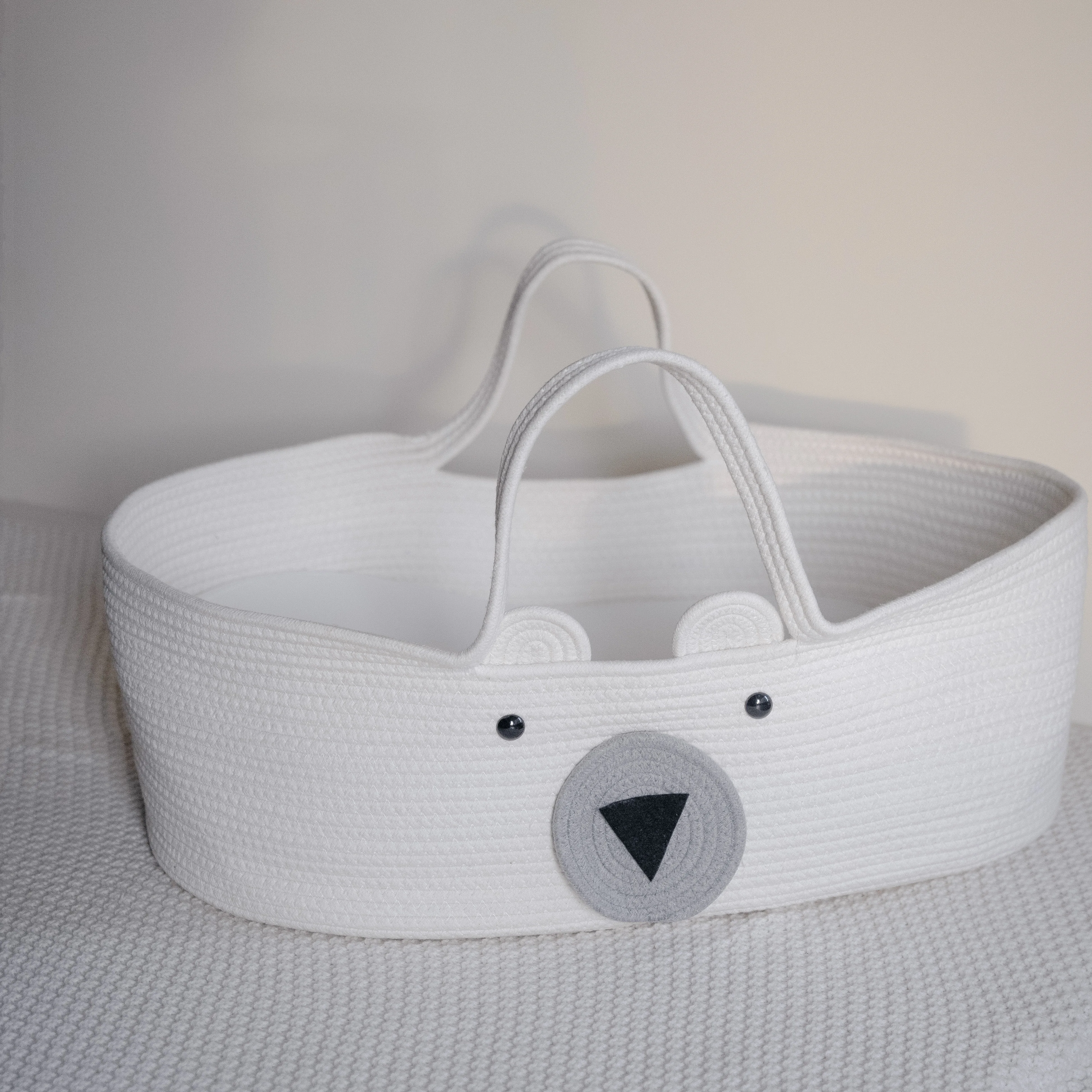 Muma Out-Of-Office Baby Tote Cute Bear Newborn Tote Basket Multi-Functional Portable Storage Basket