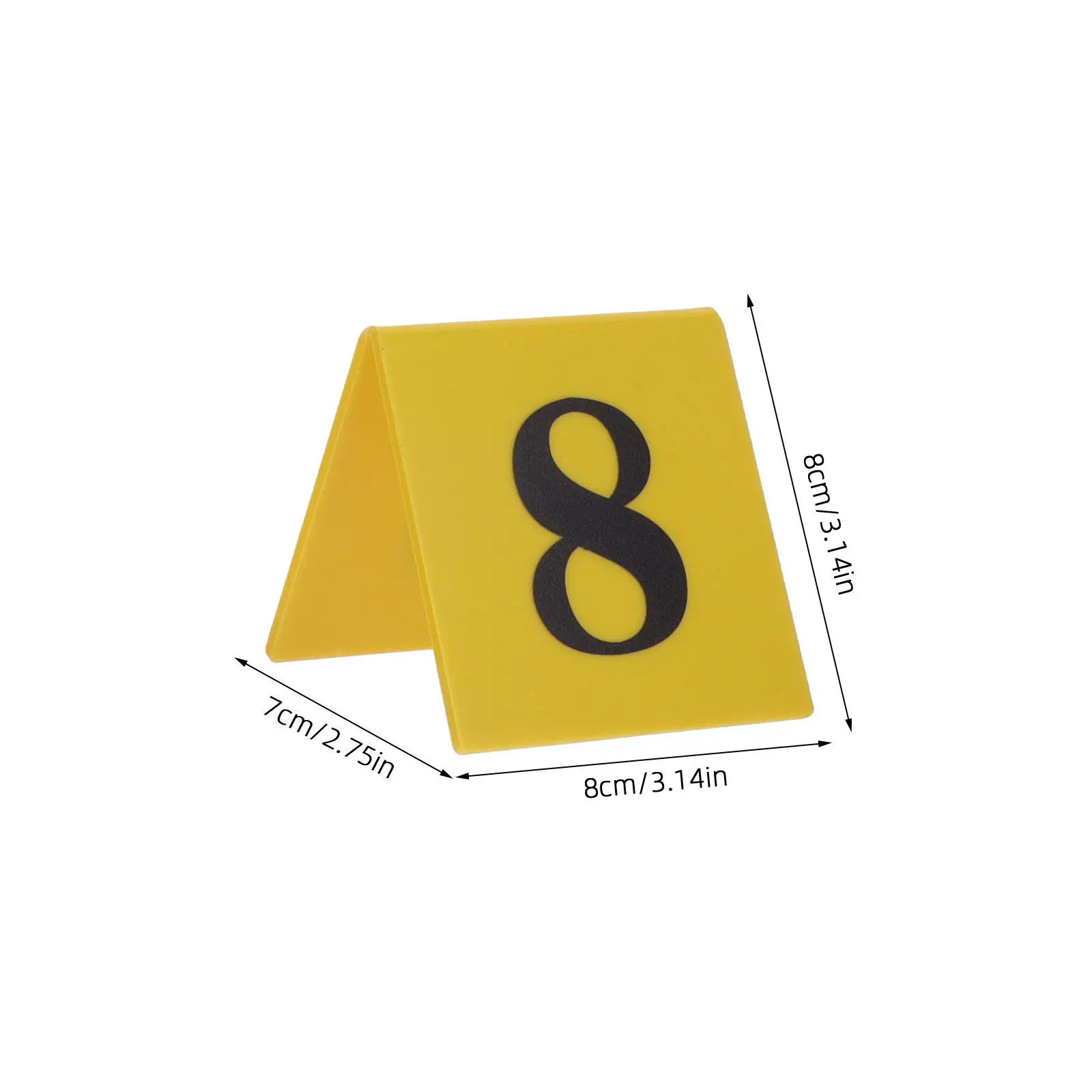 10Pcs Evidence Markers Crime Scene Decorations Number Marking Plates for Halloween Detective Party Game Props Investigation