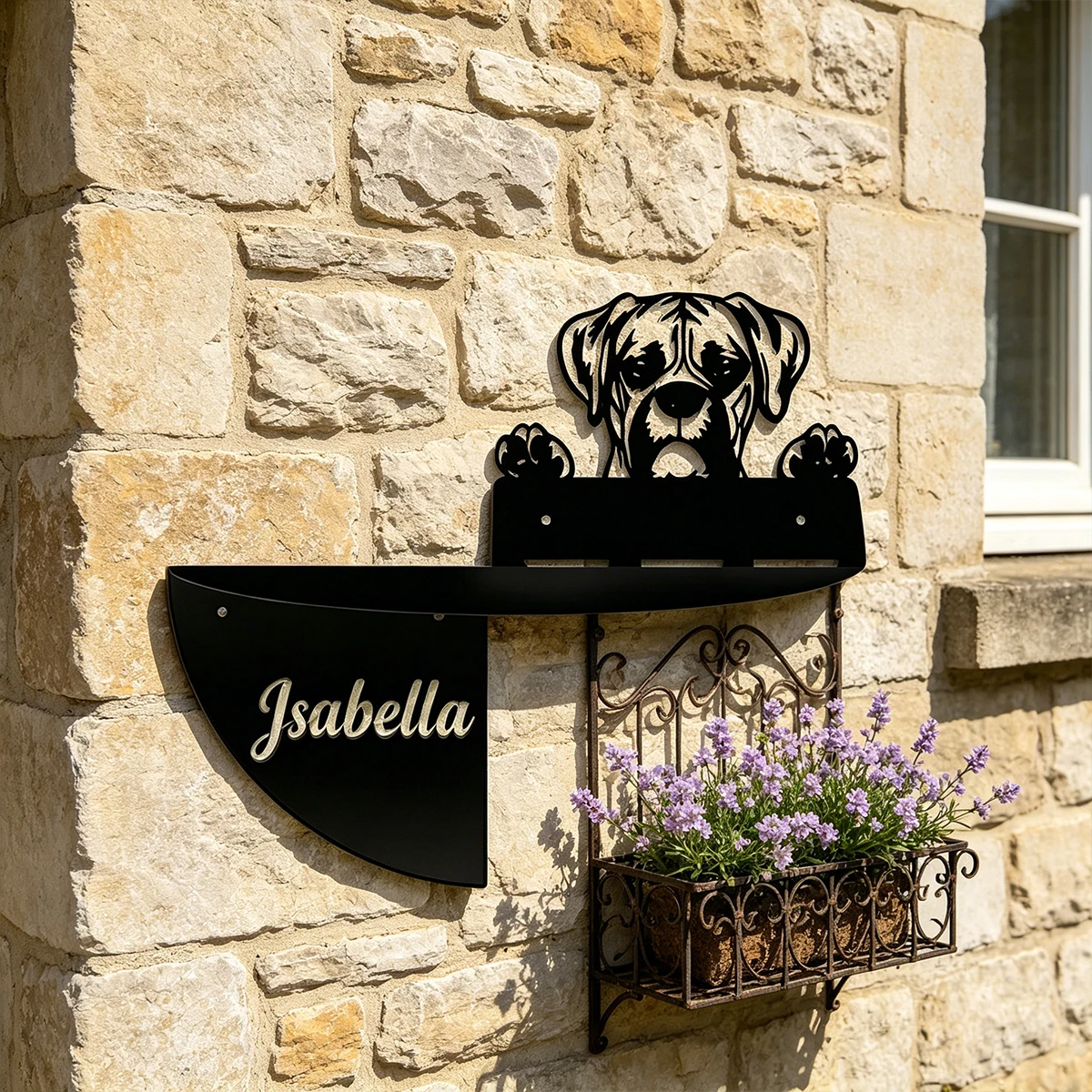 Custom Text pet dog Metal Wall Shelf Space Saving Easy Mount,Birthday Gift,All Season Anniversary Gift Cheap home decor